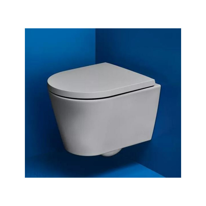 Závesné wc WC Laufen Kartell by Laufen, 49x37cm, rimless, zaoblená, biely
