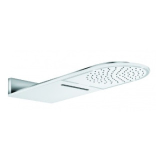 Hlavica/Horná sprcha s kaskádou Kludi A-QA 250mm - biela