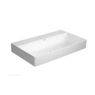 Umývadlo nábytkové Duravit DuraSquare, 80x47,  s otvorom pre batériu, biela