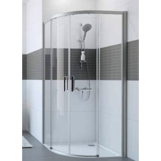 Dverí Huppe Aura Elegance , 900 x 900 mm, sklo číre strieborná mat , - sanitbuy.pl