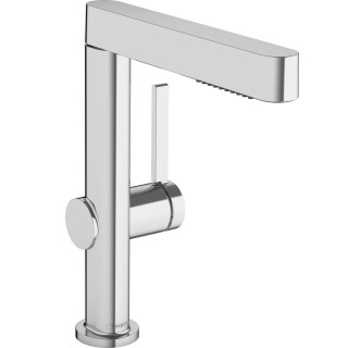 Umyvadlová batéria Hansgrohe Finoris, na postavení, páková, výška 182mm, súprava odtokový, chróm