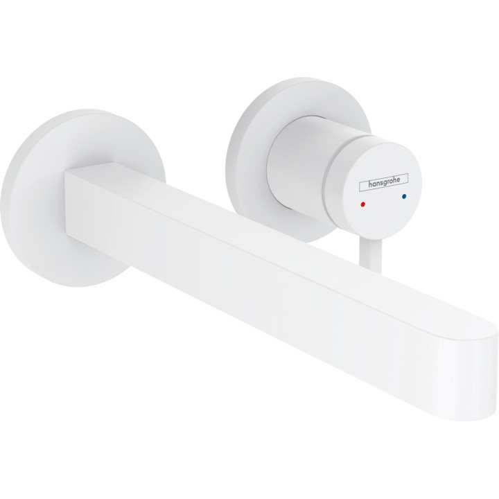 Umyvadlová batéria Hansgrohe Finoris, podomietková, 2-otvorová, výtokové rameno 22,5cm, čierna matnéný