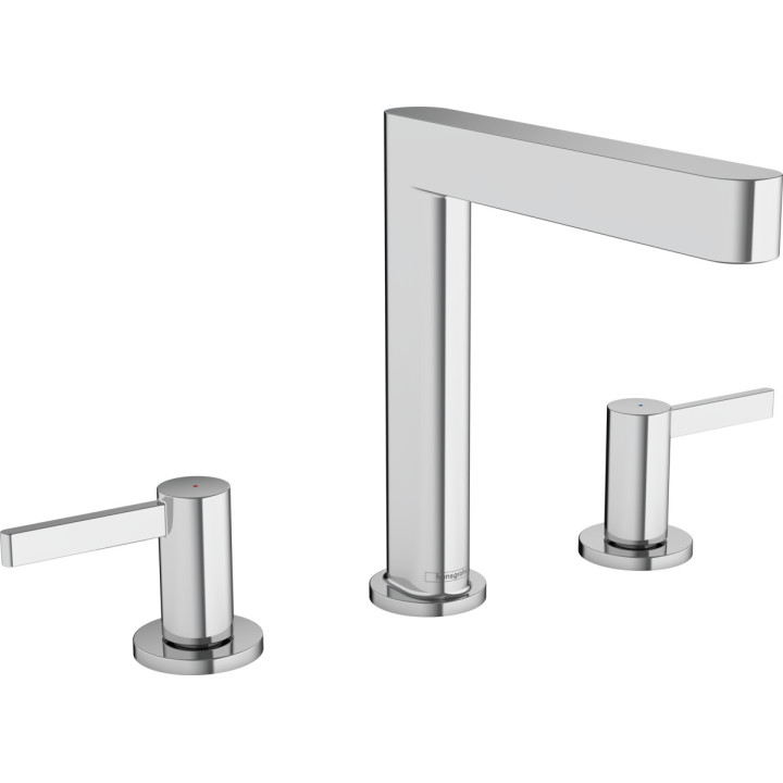 Umyvadlová batéria Hansgrohe Finoris, na postavení, páková, výška 182mm, súprava odtokový, chróm
