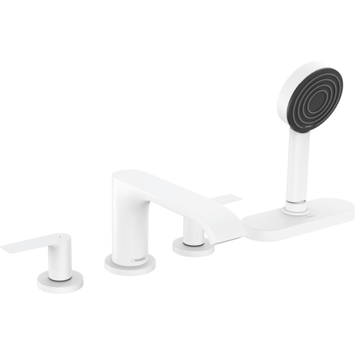 Vaňová batéria  4-otvorová Hansgrohe Finoris, montáž na okraj vane, sBox, 2 výstupy vody, chróm