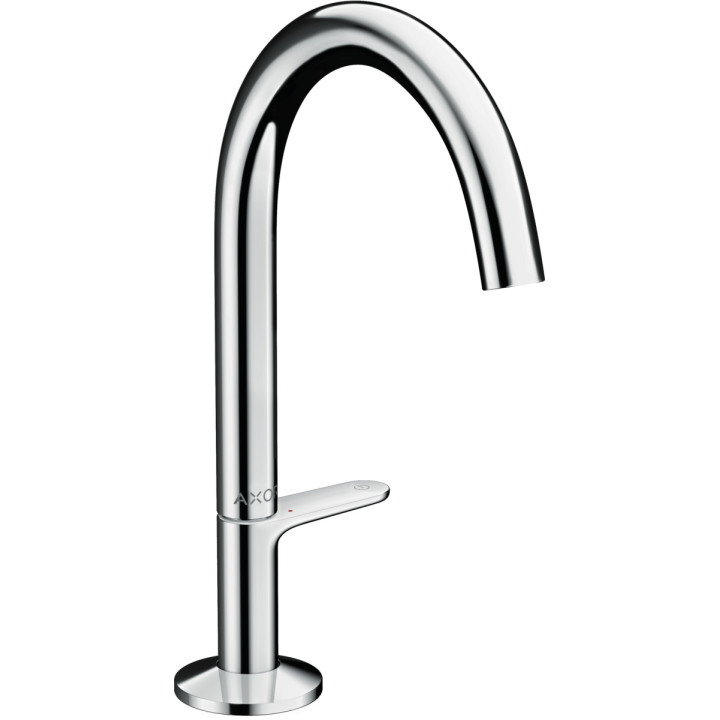 Umyvadlová batéria Axor One Select, na postavení, výška 210mm, súprava odtokový push-open, chróm