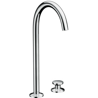 Umyvadlová batéria 3-otvorová Axor One, na postavení, výška 246mm, súprava odtokový push-open, chróm