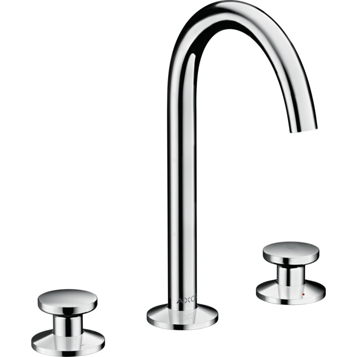Umyvadlová batéria 2-otvorová Axor One Select, na postavení, výška 353mm, súprava odtokový push-open, chróm