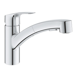 Drezová batéria Grohe Eurosmart, výška 180mm, DN 15, obracana výtokové rameno 227mm, chróm