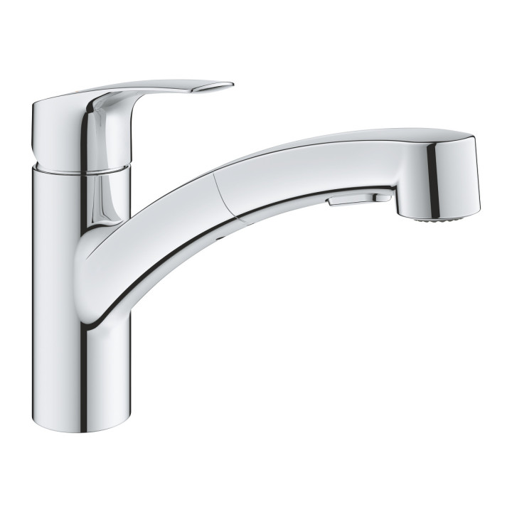 Drezová batéria Grohe Eurosmart, výška 180mm, DN 15, obracana výtokové rameno 227mm, chróm