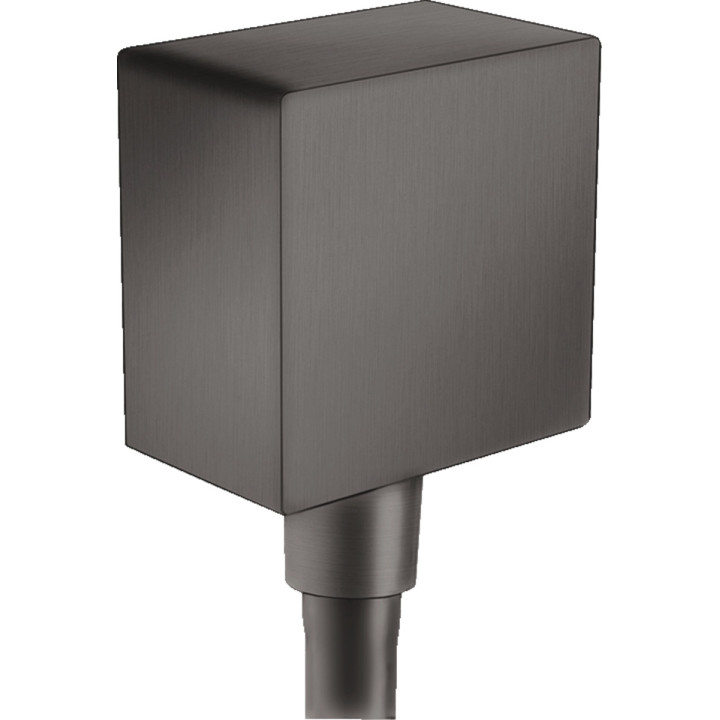 Przyłącze węża z uchwytem Hansgrohe FixFit Porter Square dł. 78 mm, chrom- sanitbuy.pl