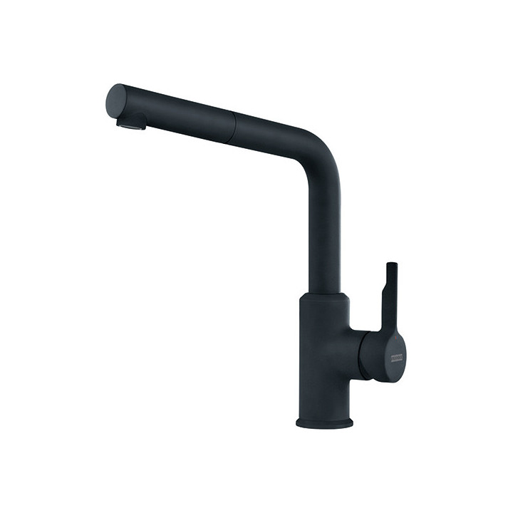 Drezová batéria Franke Urban, na postavení, výška 294mm, výsuvná sprcha, čierna matnéný