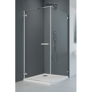Dverí kúty prysznicowej Radaway Eos DWD+2S, 120cm, dvojkrídlové, sklo číre, profil chróm