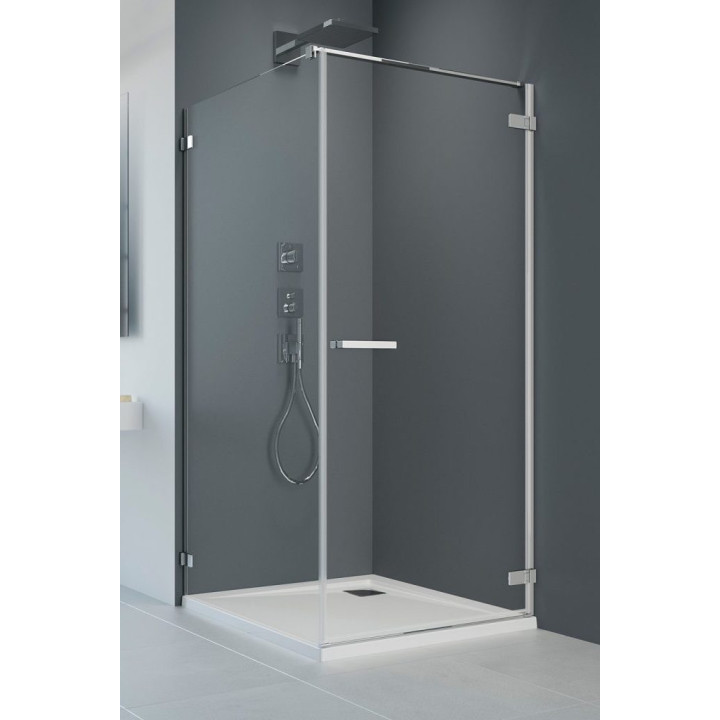 Dverí kúty prysznicowej Radaway Eos DWD+2S, 120cm, dvojkrídlové, sklo číre, profil chróm