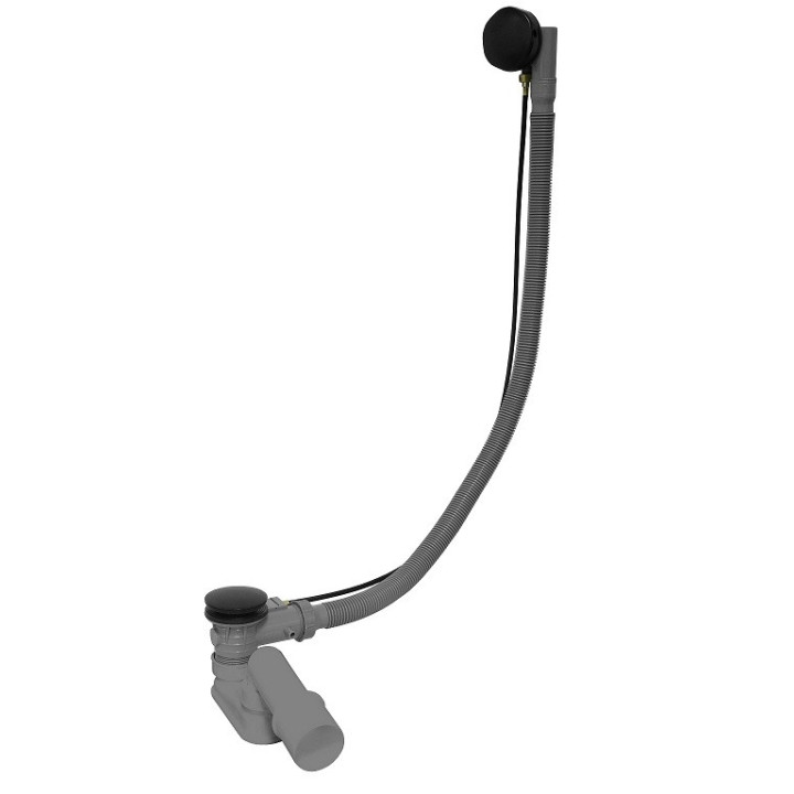 Sifón vaňová dla wanien Riho, Viega, 70cm, zátka automatický, chróm