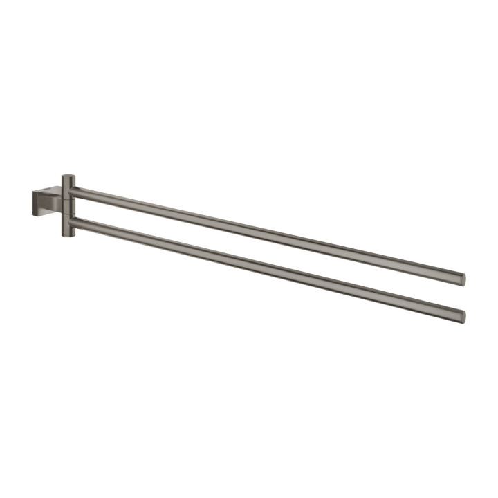 Držák ručníku Grohe Essentials Cube, 60cm, nástenný, brushed hard graphite