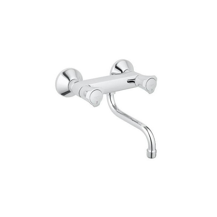 Drezová batéria GROHE Eurostyle Cosmopolitan 1/2" na stěnu, dł. 273 mm, chróm, páková