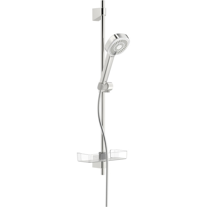 Sprchový set Oras Apollo Eco, sluchátko 3-funkčná držák 764mm, mydelniczką i hadicou 175cm, chróm