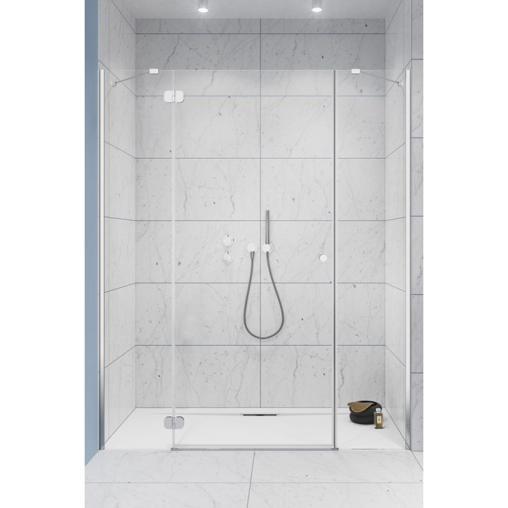 Dverí sprchové do niky Radaway Torrenta DWJ 120, pravé, Krídlové, 120x195cm, sklo číre, profil chróm