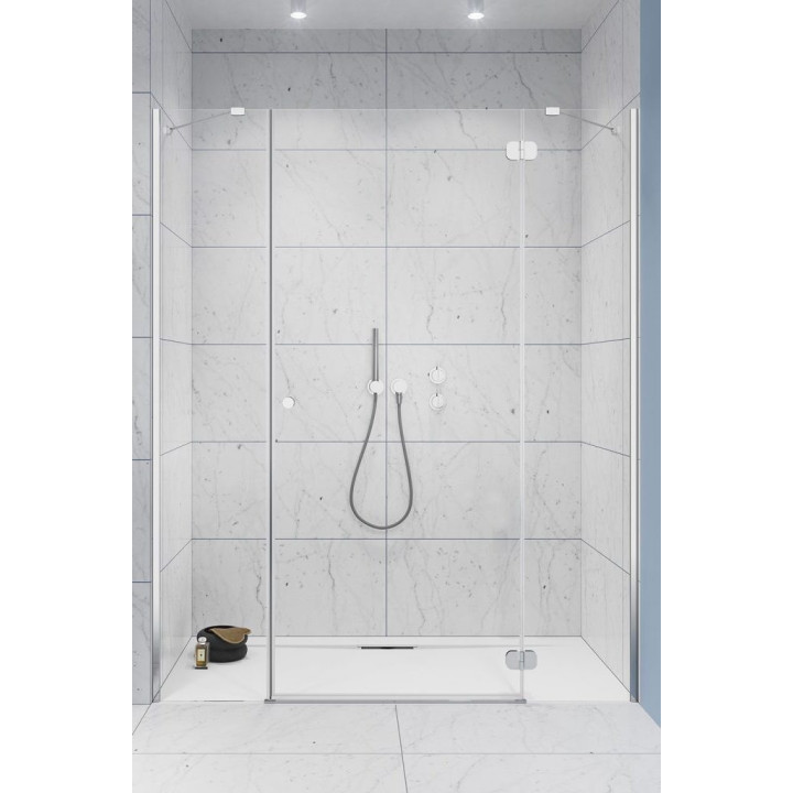 Dverí sprchové do niky Radaway Torrenta DWJ 120, pravé, Krídlové, 120x195cm, sklo číre, profil chróm