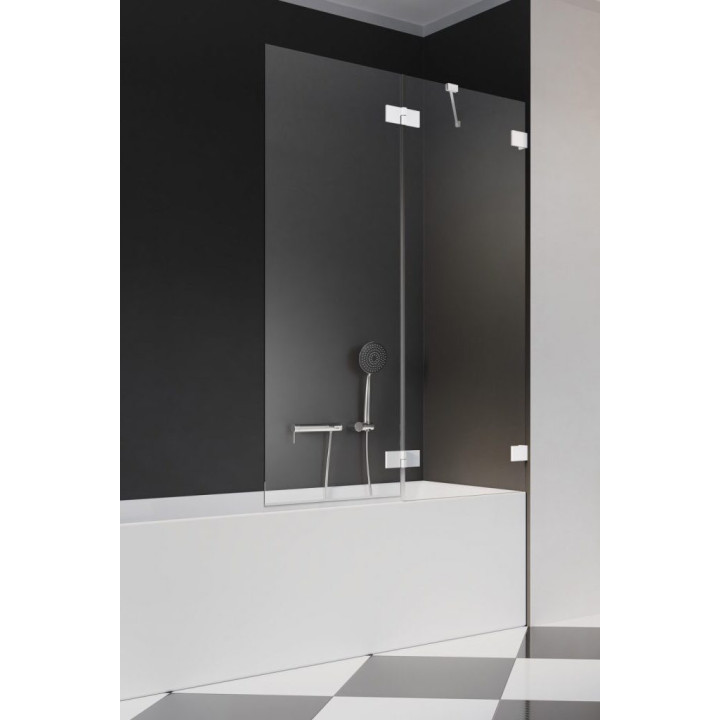 Vaňová zástena Radaway Essenza Pro Gold PNJ II, sklo číre, 50x150cm, zlatý profil