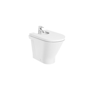 Misa na postavení WC Roca Gap Round Rimless, 54x35,5cm, prístenná, odtok dvojitý, biela