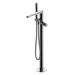 Vaňová batéria  4-otvorová Omnires Contour, na postavení, 2 výstupy vody, Sprchový set, chróm