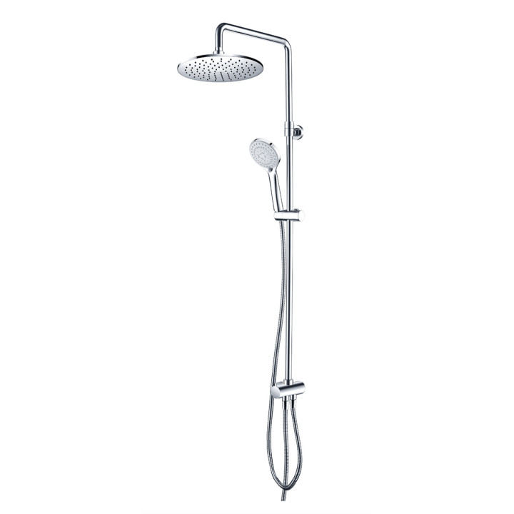 Sprchový set Omnires Yosemite, na stěnu, 2 výstupy vody, sluchátko 5-funkcyjna, Horná sprcha okrúhla 25cm, zlatý