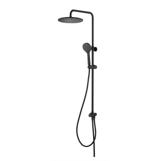 Sprchový set Omnires Yosemite, na stěnu, 2 výstupy vody, sluchátko 5-funkcyjna, Horná sprcha okrúhla 25cm, zlatý