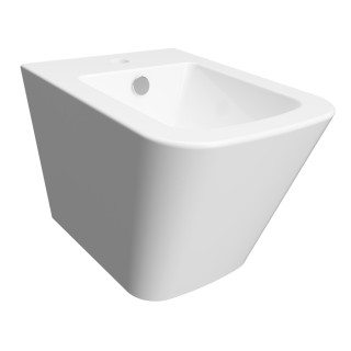Závesný bidet Omnires Ottawa, 49x37cm, z prepadom, biely lesklá