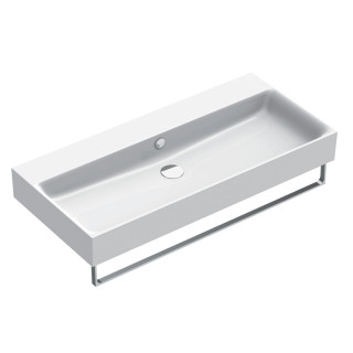 Umývadlo závesné Catalano New Premium, 120x47cm, z prepadom, bez otvoru pre batériu, biely lesklá