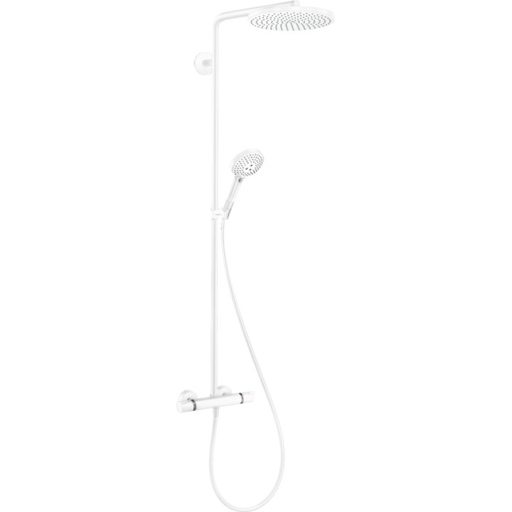 Sprchový set Hansgrohe Showerpipe Raindance Select S 240 1jet P, Batéria termostatická, čierna matnéný