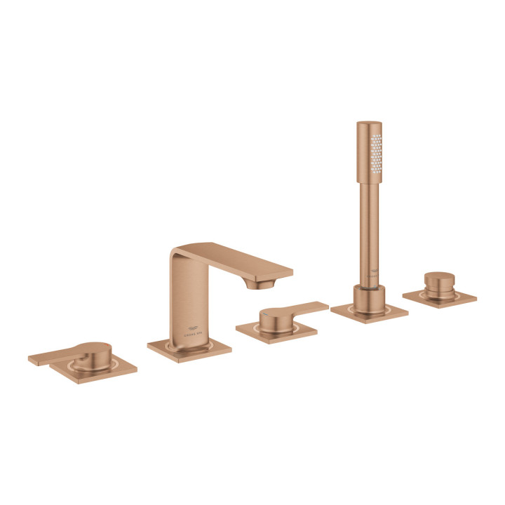 Vaňová batéria  5-otvorová Grohe Allure, w výstupy vody, výtokové rameno 143mm, brushed warm sunset