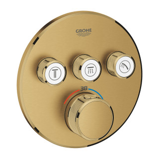Batéria podomietková Grohe Grohtherm SmartControl termostatická 3-prijímače vody - polished nickel 