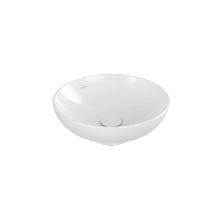 Umývadlo na postavenie na dosku Villeroy & Boch Loop & Friends, okrúhla, 42cm, z prepadom, Weiss Alpin
