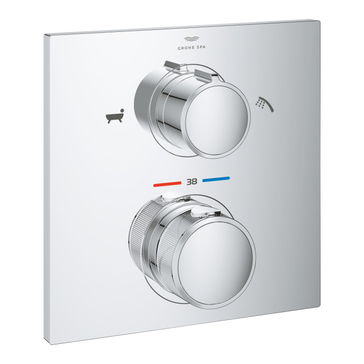 Termostatická Batéria sprchová Grohe Allure, podomietková, 2 výstupy vody, chróm