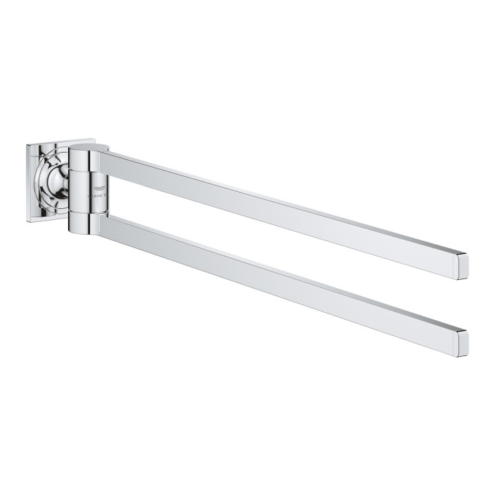 Držák dvojitý Grohe Allure, 46cm, nástenný, obracany, chróm