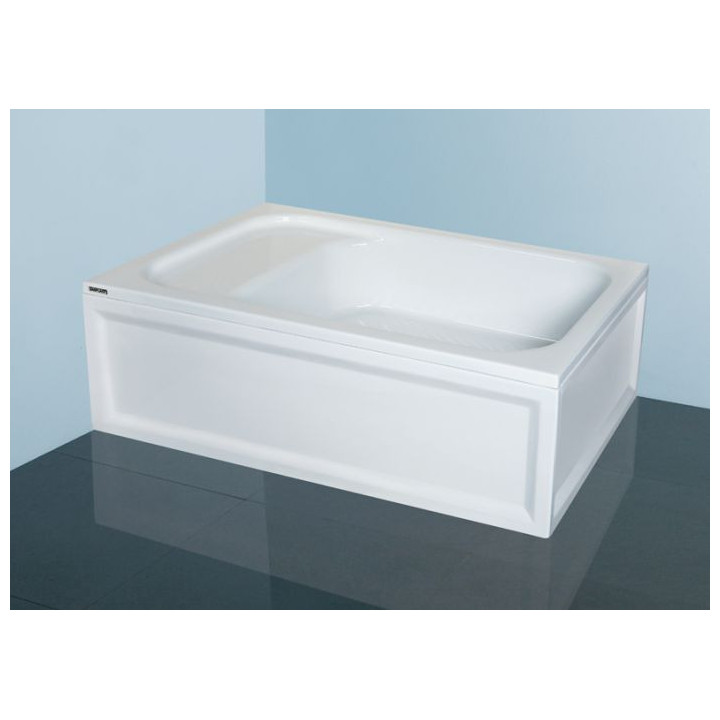 Sprchová vanička pravouhlý Sanplast Classic B/CL 80x120x15+STB biew, 80x120cm, akrylátové, biely