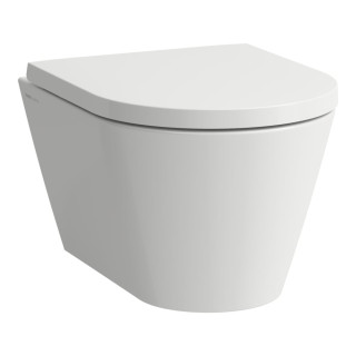 Závesné wc WC Laufen Kartell by Laufen, 49x37cm, rimless - šedý matnéný