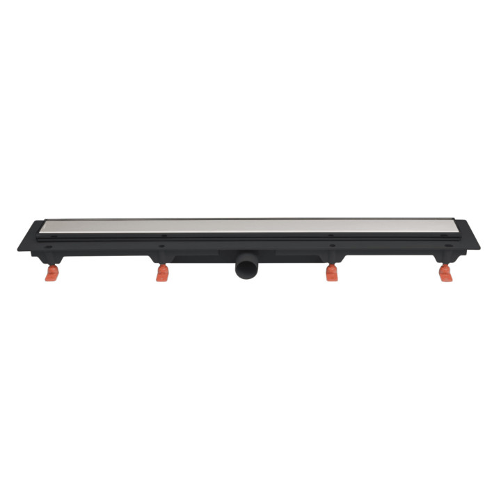 Žľab JomoTech Exclusive Flis 40, 85cm, maskownica univerzálna dwustronna, mata uszczelniająca, vyplň brúsená oceľ