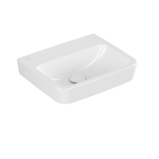 Umývadlo závesné Villeroy & Boch O.novo, 45x37cm, z prepadom, bez otvoru pre batériu, Weiss Alpin