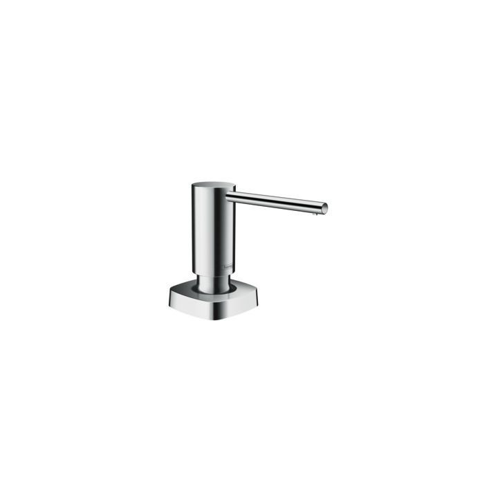 Dávkovač na tekuté mydlo Hansgrohe, 500ml, montáž na stôl, čierna matnéný