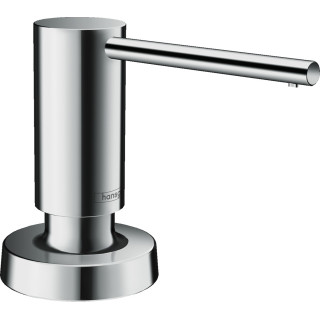Dávkovač na tekuté mydlo Hansgrohe A51, Kapacita 500 ml, montáž na stôl - brúsená oceľ