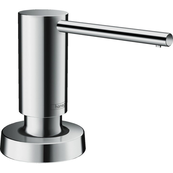 Dávkovač na tekuté mydlo Hansgrohe A51, Kapacita 500 ml, montáž na stôl - brúsená oceľ
