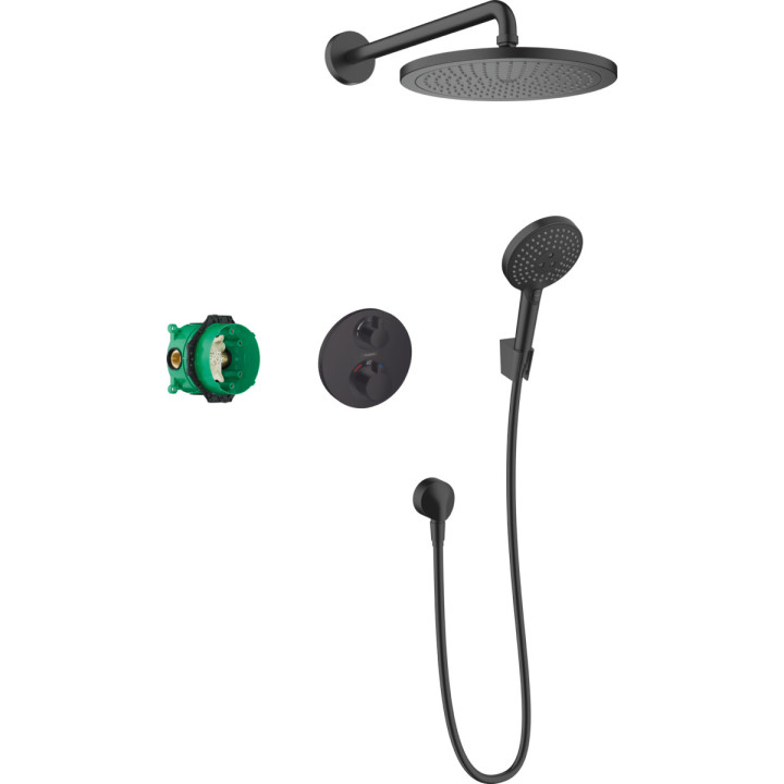 Sprchový set Hansgrohe Croma 280 1jet Ecostat S, podomietkový, Batéria termostatická, Horná sprcha 28cm, sluchátko 3-funkčná, ch