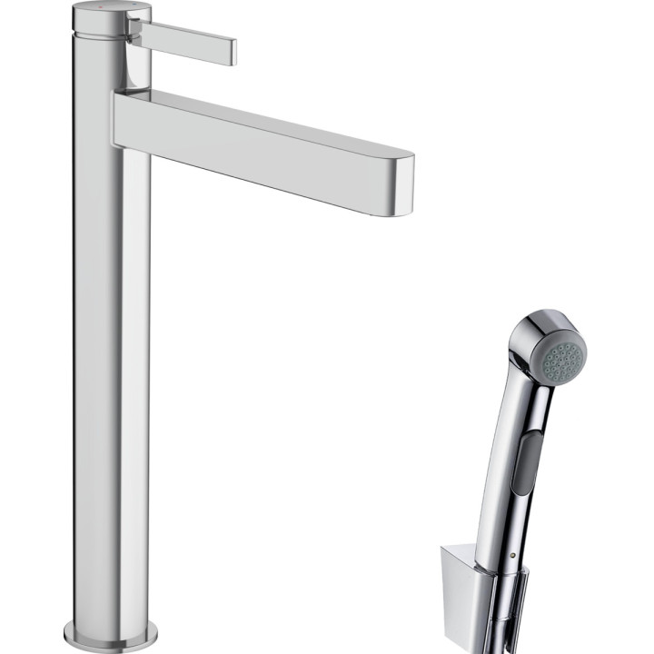Umyvadlová batéria Hansgrohe Finoris, na postavení, výška 182mm, z główką Bidette i hadicou 160cm, chróm