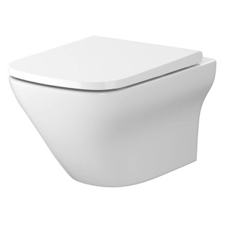 Závesné wc Cersanit Larga Oval, 52x36cm, CleanOn biely