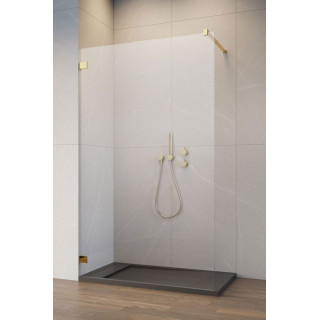 Dverí posuvné walk-in Radaway Furo, pravé, s stenou, 160x200cm, sklo číre, profil chróm