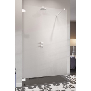 Dverí posuvné walk-in Radaway Furo, pravé, s stenou, 160x200cm, sklo číre, profil chróm