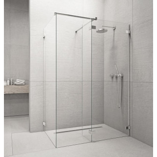 Pevná bočná stena W5 100 Radaway Euphoria Walk-In VI, przejrzysta, 986-996x2000mm, profil chróm