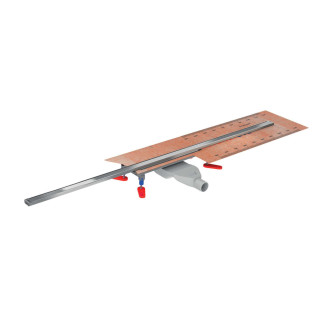 Rynienka sprchové Wiper Elite Slim Pure, 800mm, vstavaná płytkami, Povrchová úprava szlif